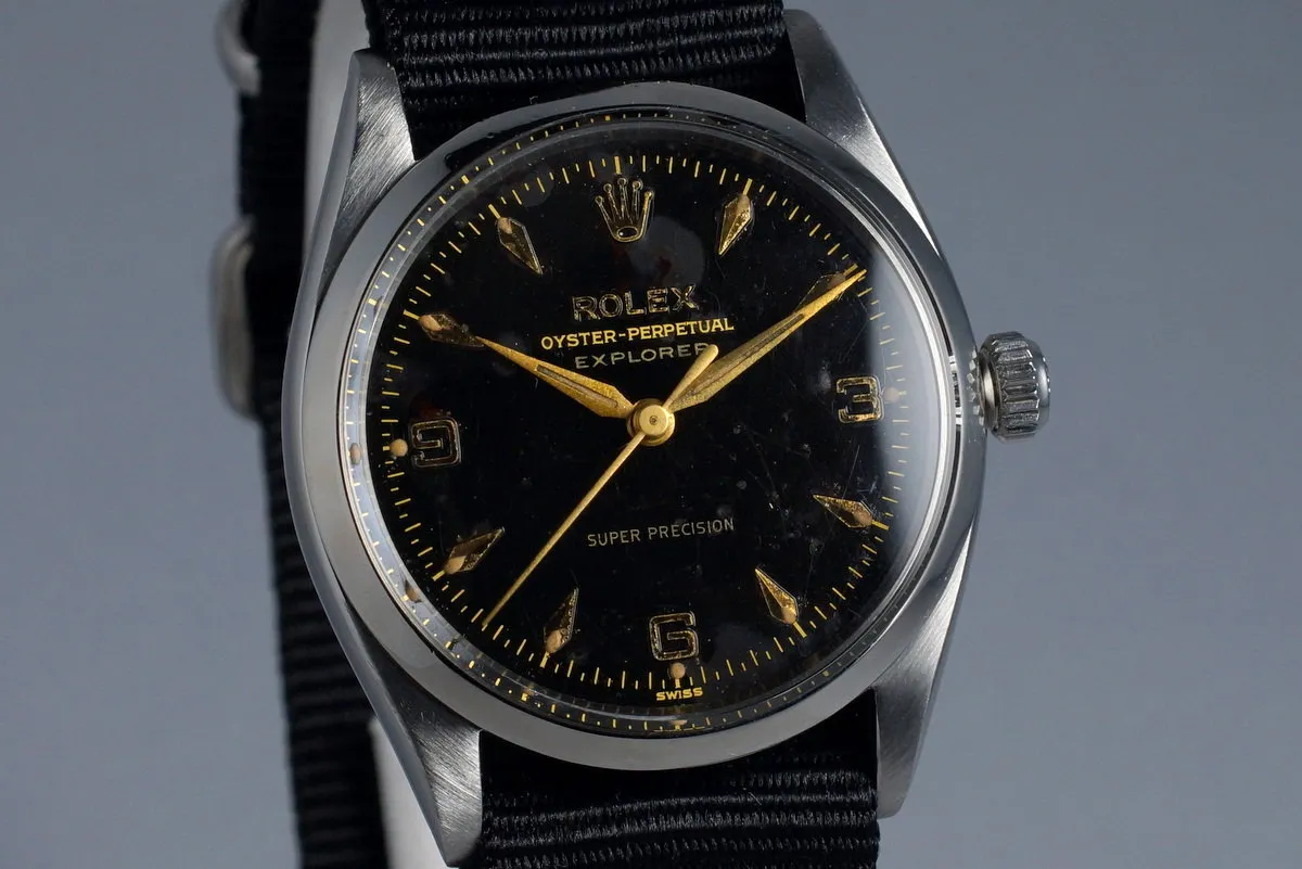 1958 Rolex Explorer 5500 Glossy Gilt Dial