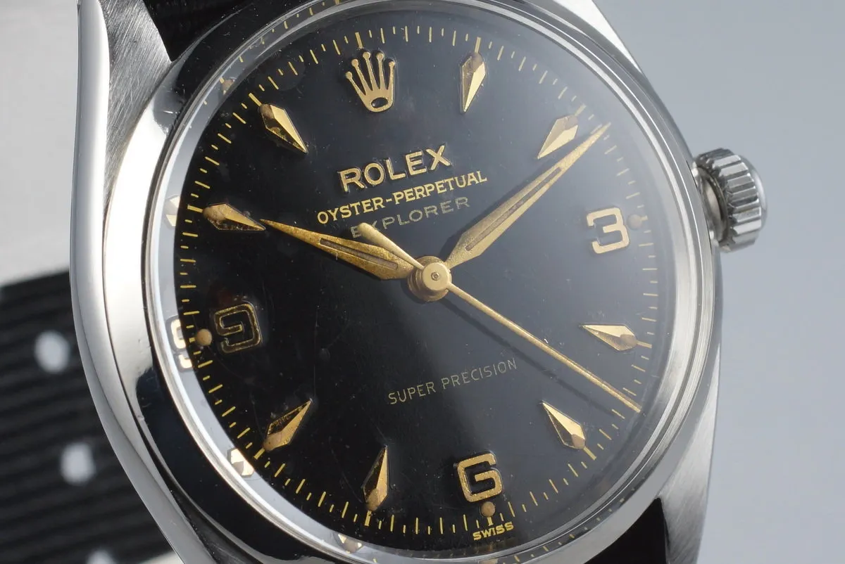 1958 Rolex Explorer 5500 Glossy Gilt Dial