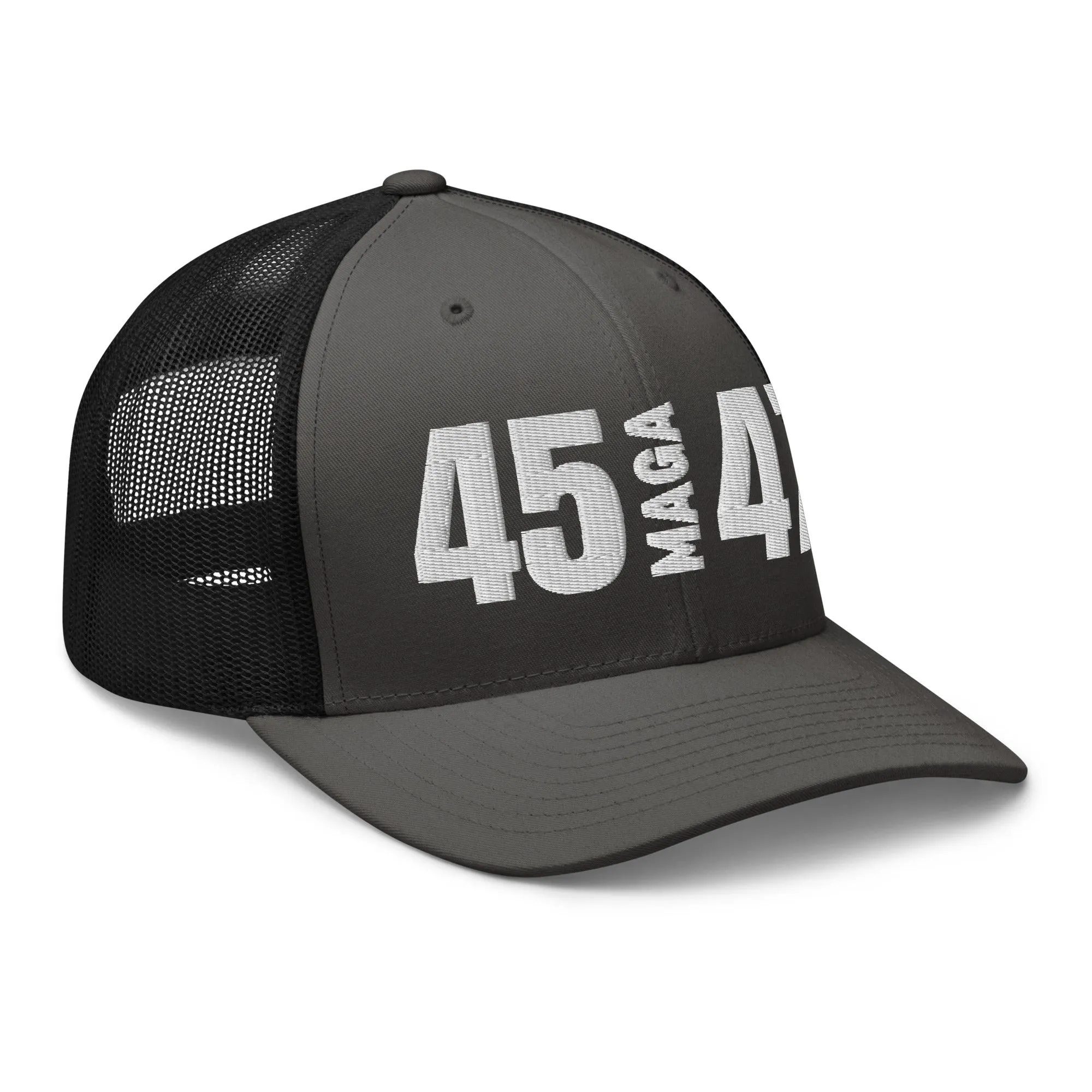 45 MAGA 47 Mesh Trucker-Style Hat