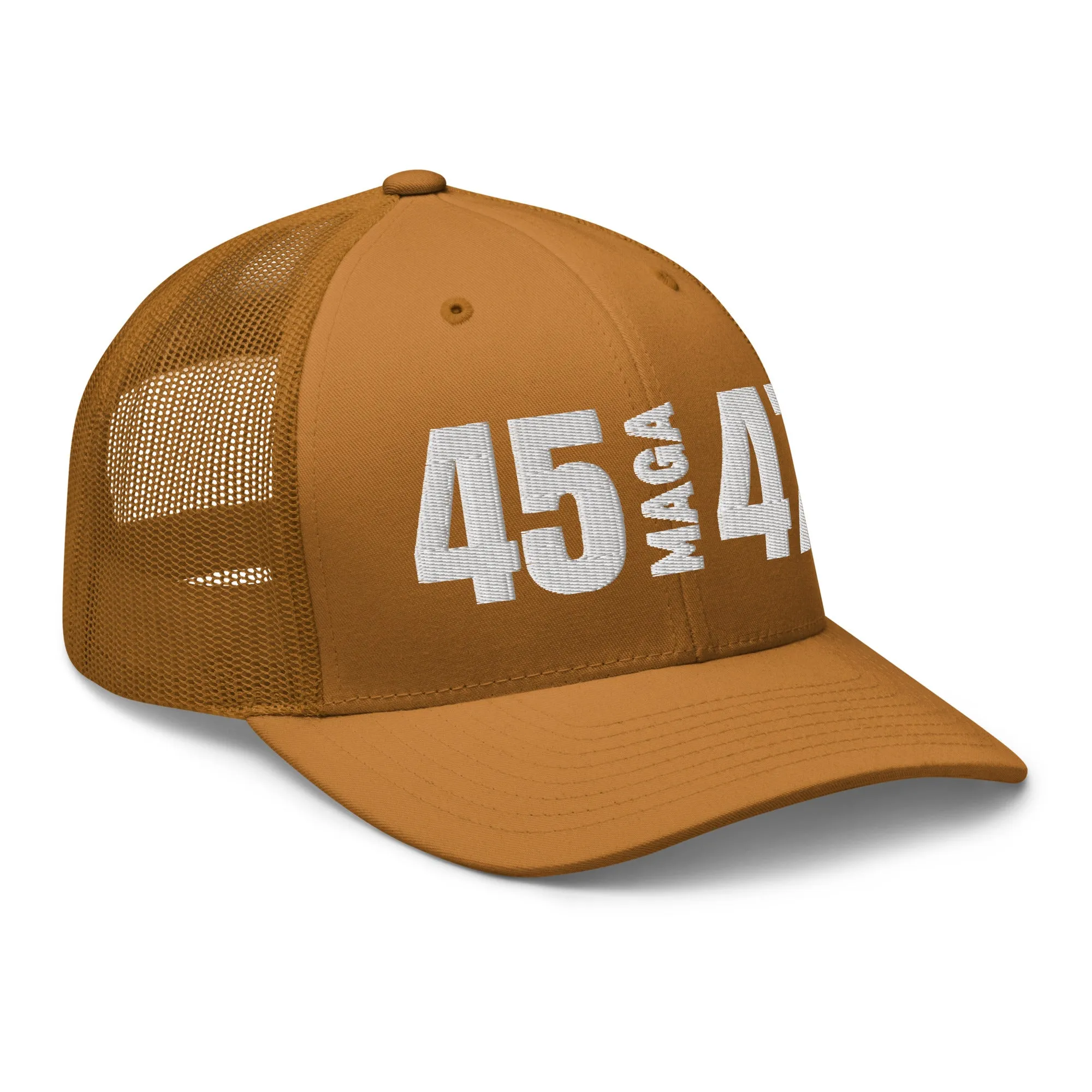 45 MAGA 47 Mesh Trucker-Style Hat