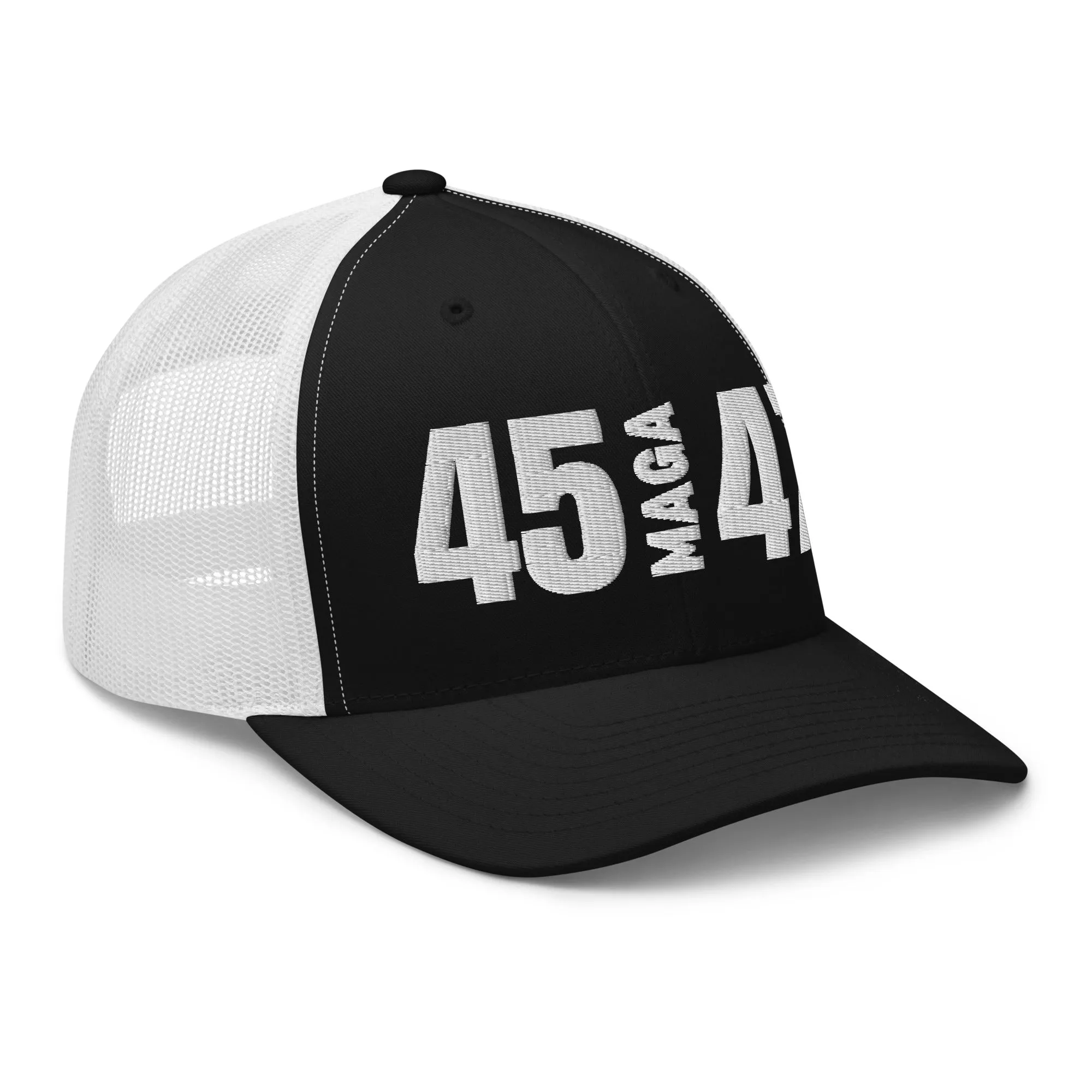 45 MAGA 47 Mesh Trucker-Style Hat