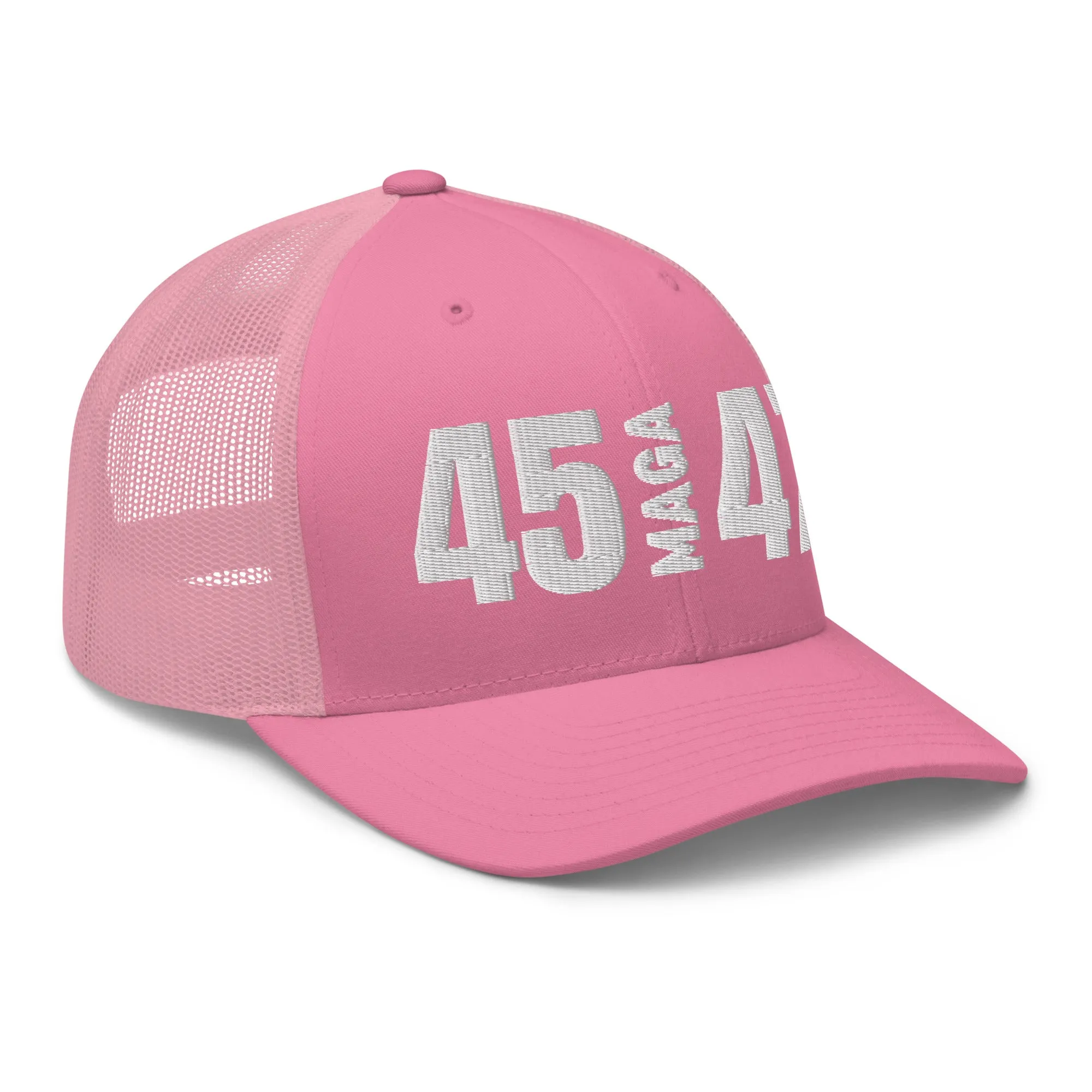 45 MAGA 47 Mesh Trucker-Style Hat