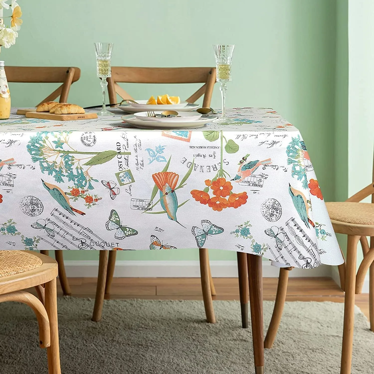 4745 Premium Quality Table cloth For Steal Table (85x54 inch)