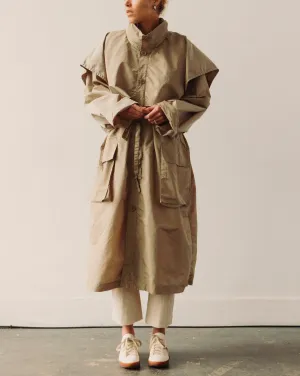 7115 Packable Rain Trench, Pistachio Gray