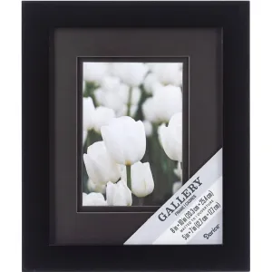 8 x 10 Matted Black Picture Frame: 10 x 12.01 inches