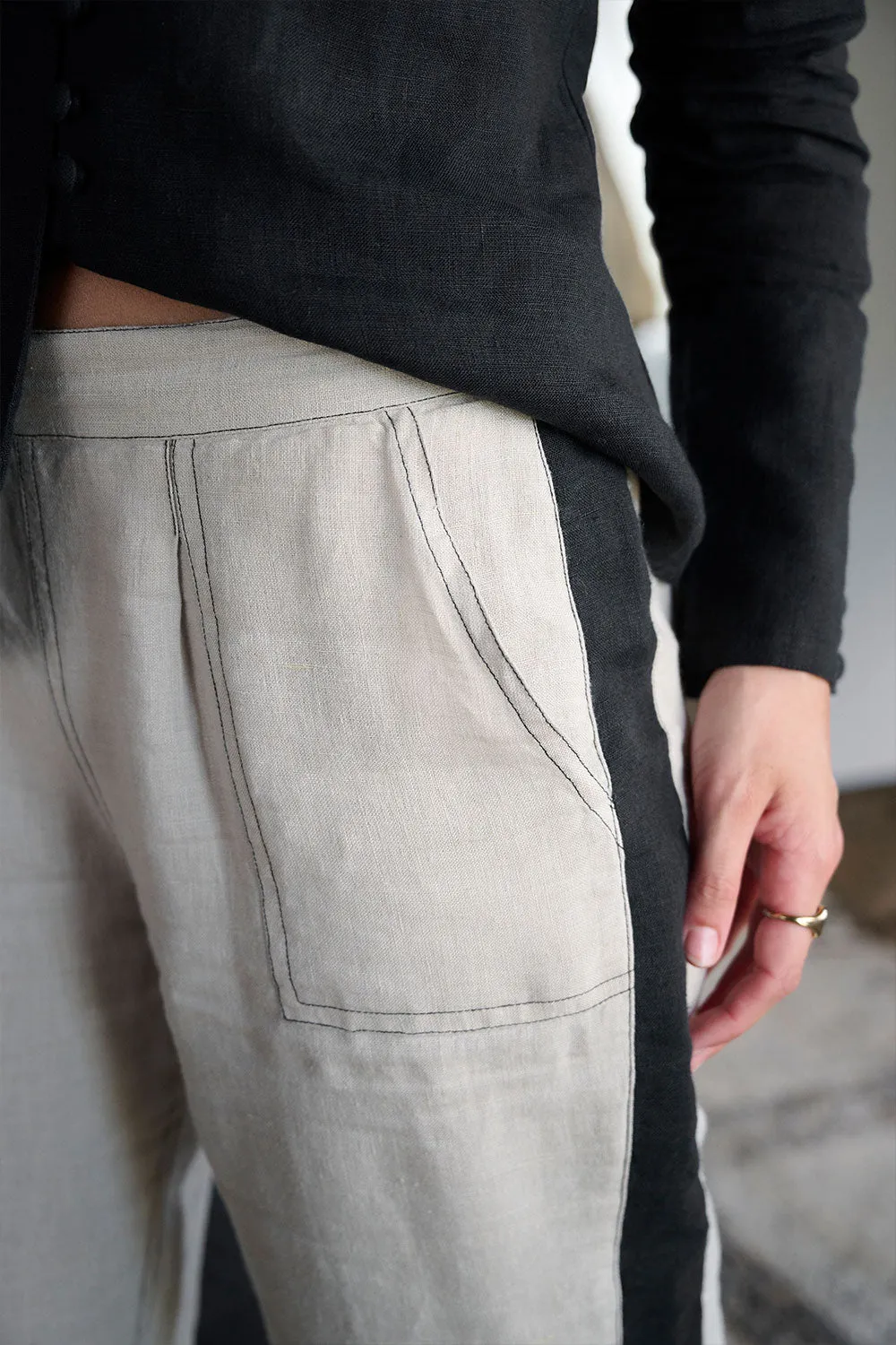 Alexa Linen Pant - Natural