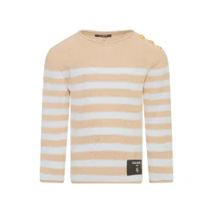 Beige Stripe Top