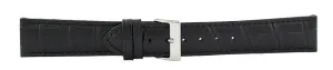 Black Matte Alligator Leather Watch Band 20mm 175912