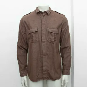 Brown Military Style Shirt