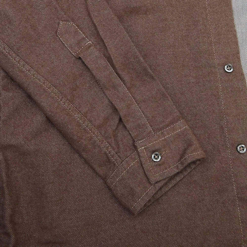 Brown Military Style Shirt