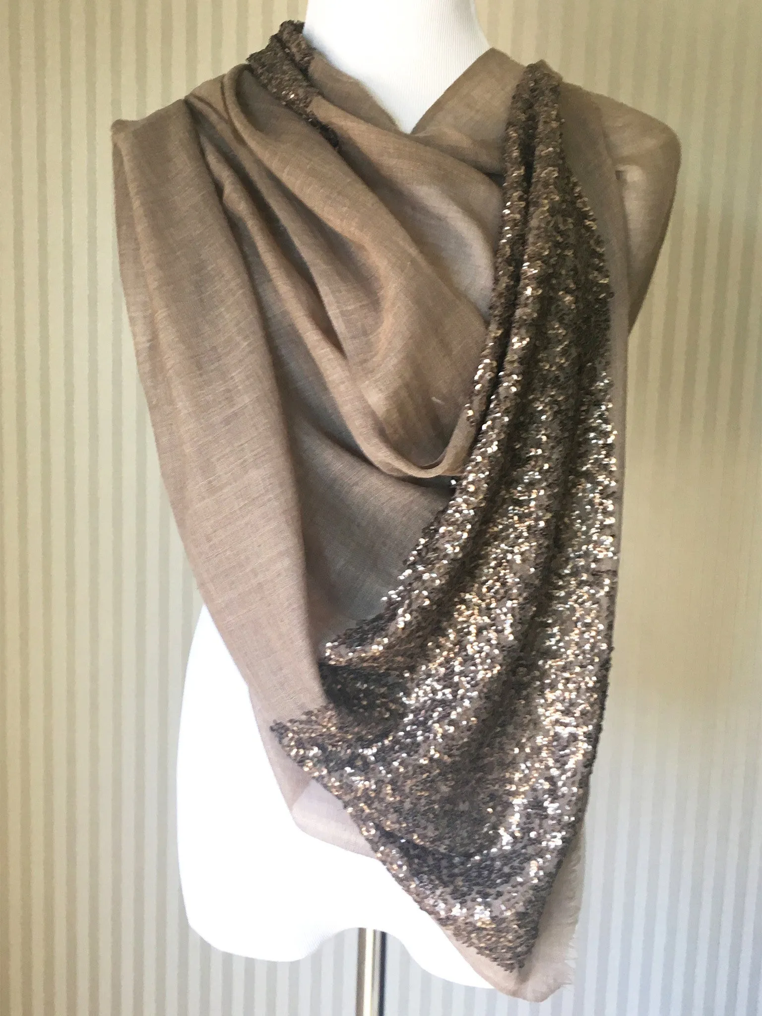 Buff Elegance Shawl Wrap