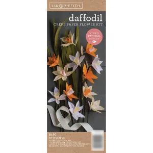 Crepe Paper Flower Kit Daffodil Flowers