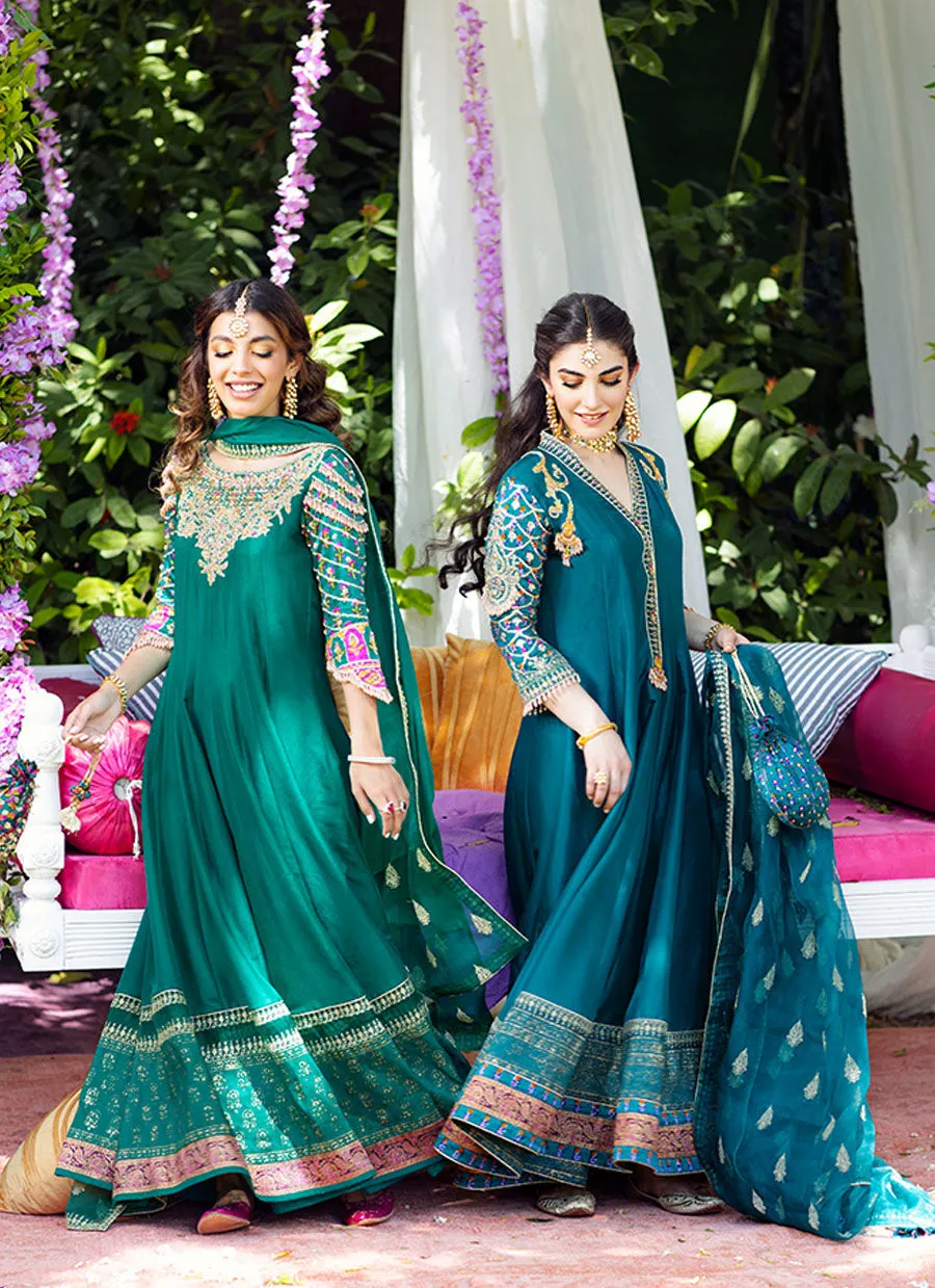 Eira Emerald Kalidaar and dupatta