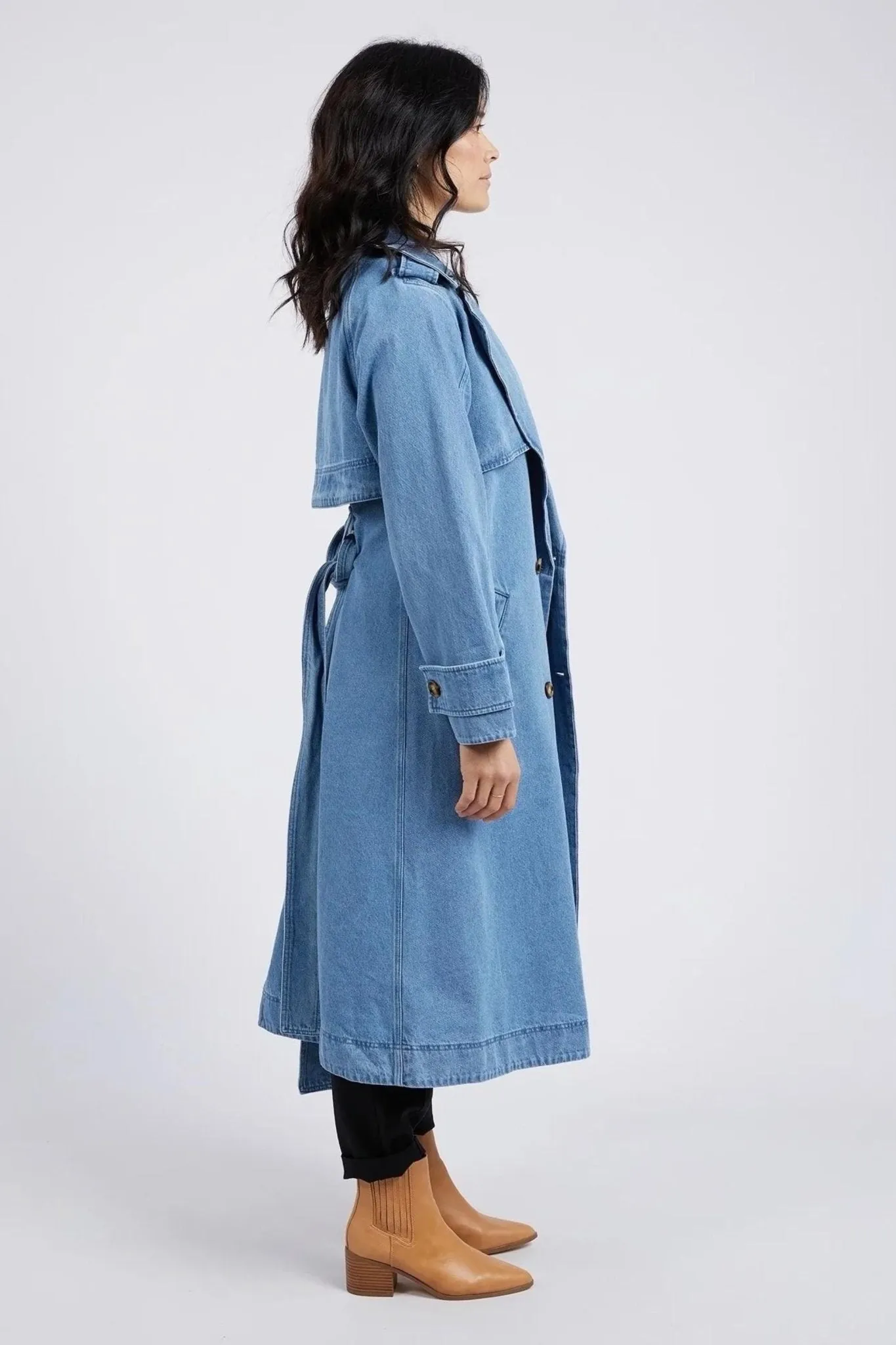 ELSIE DENIM TRENCH - 81D1271