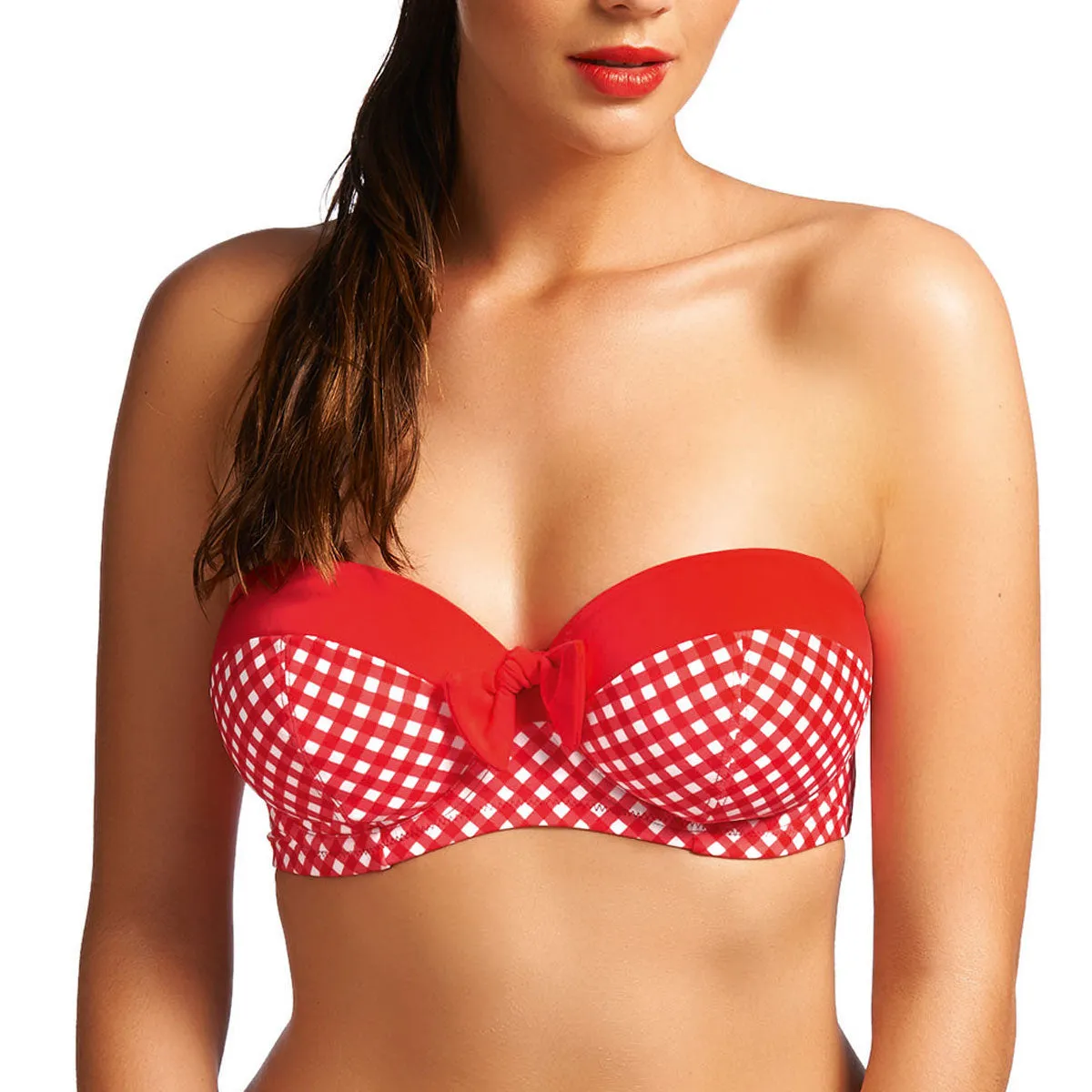 Freya Tootsie Underwire Bandeau Bikini Top, Poppy