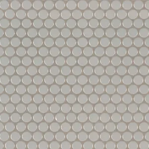 Gray, Penny Round Mosaic - Porcelain Tile