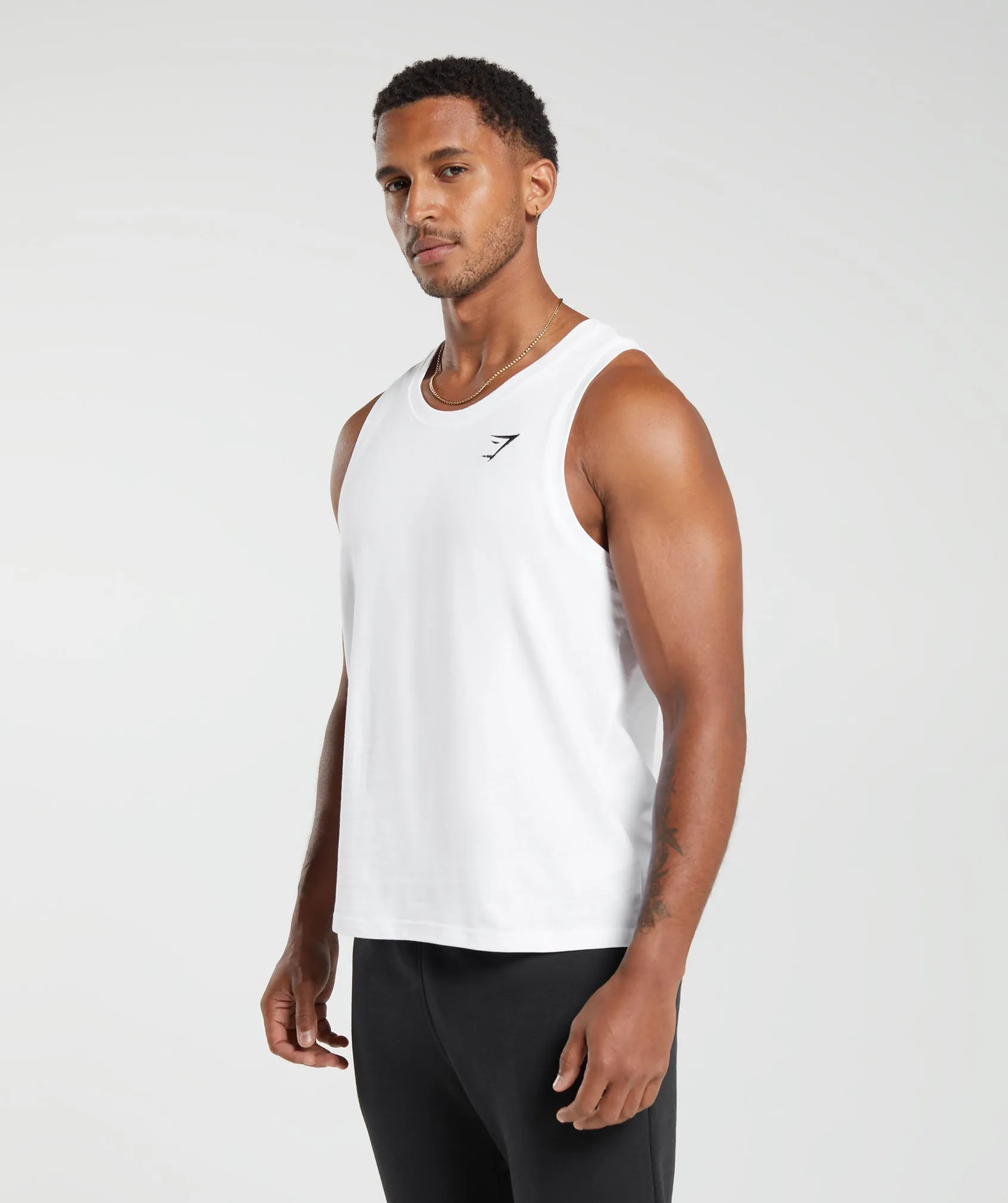 Gymshark Crest Tank - White