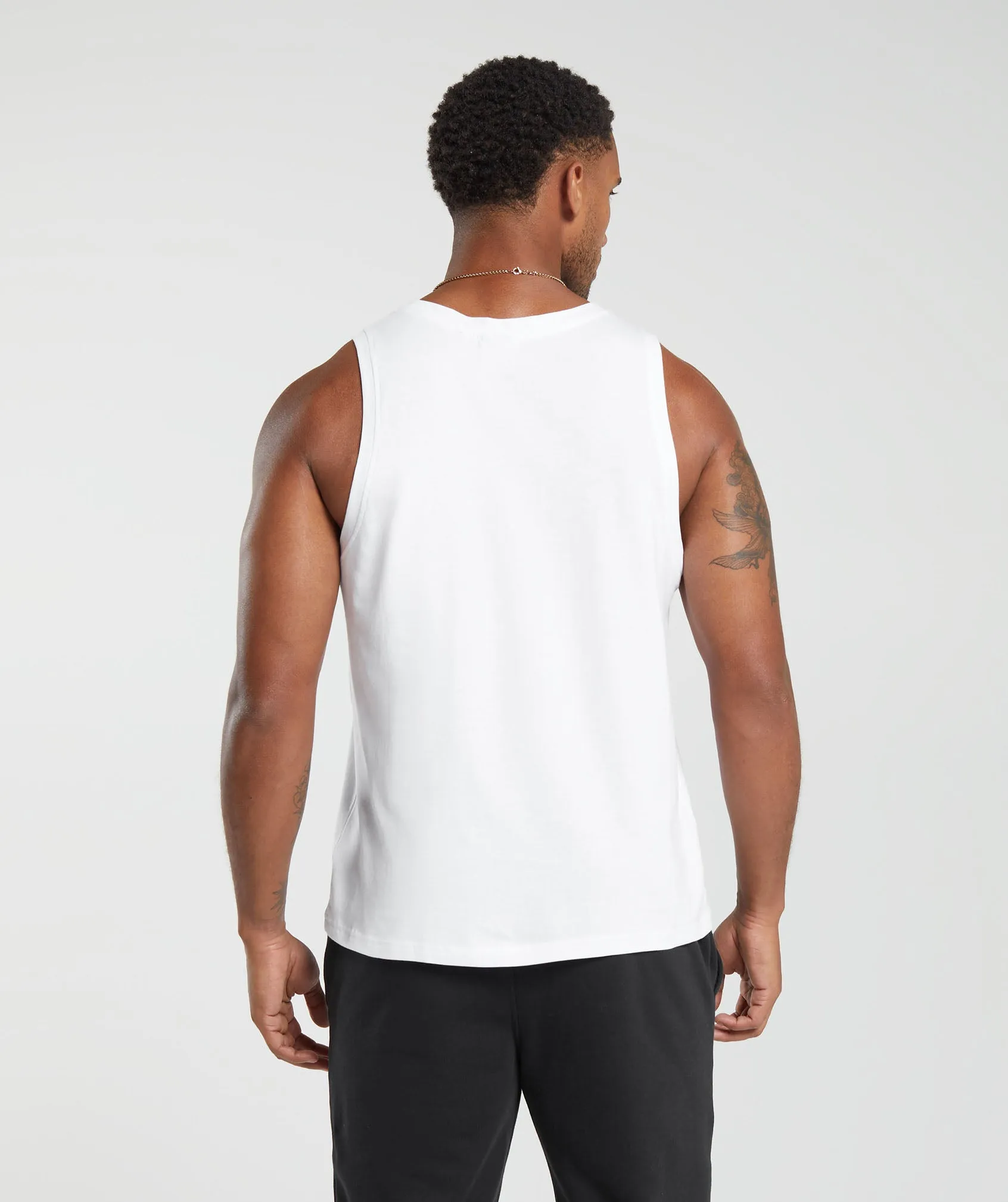 Gymshark Crest Tank - White