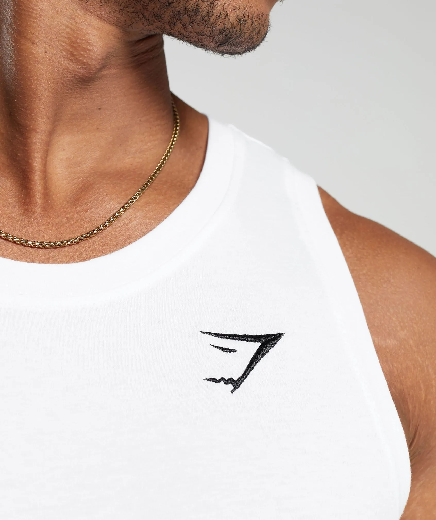 Gymshark Crest Tank - White