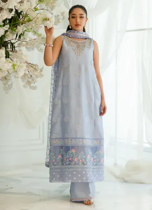 Izmir Periwinkle Shirt and Dupatta