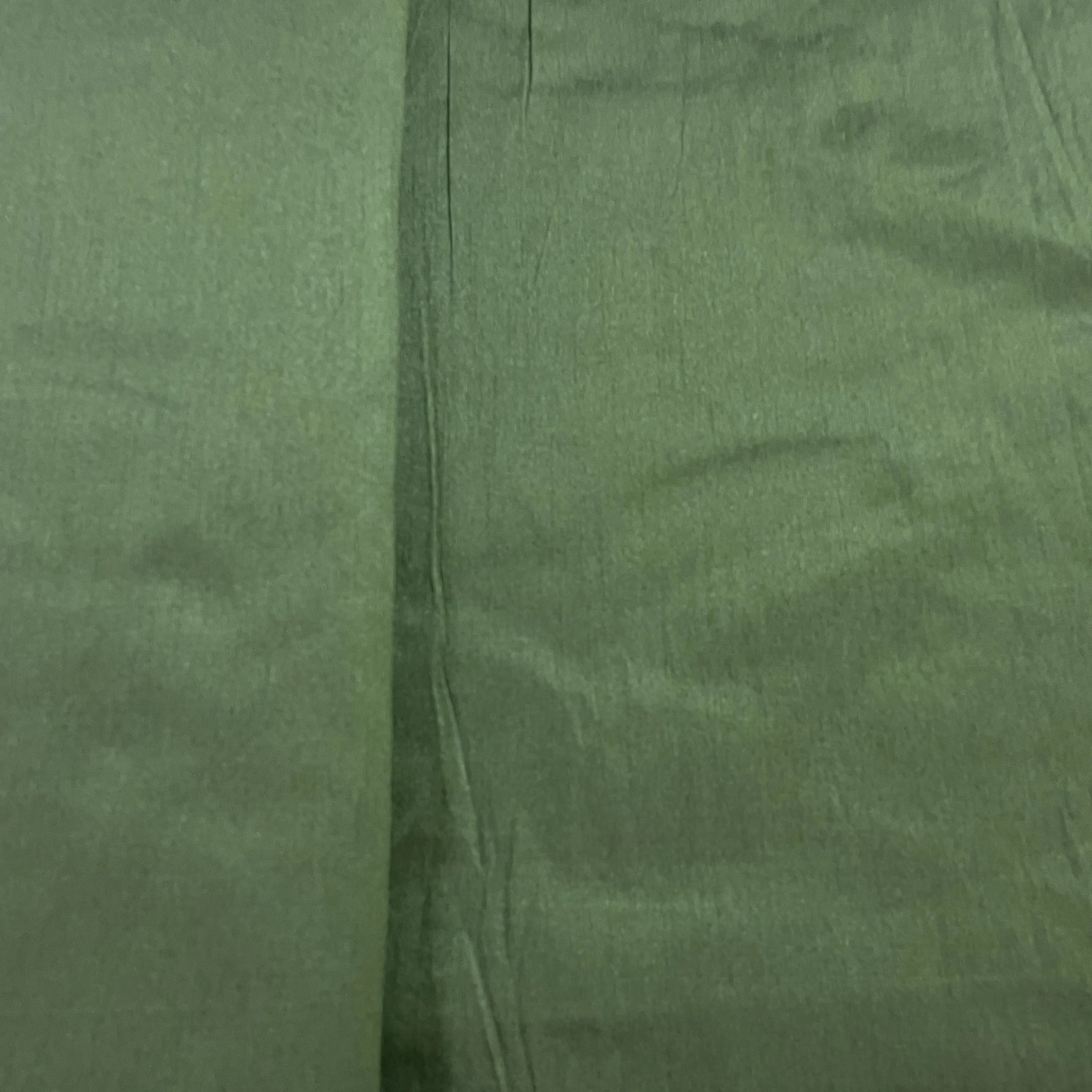 Jungle Green Solid Dupian Silk Fabric