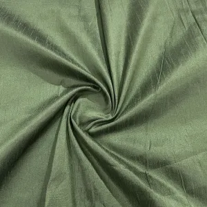 Jungle Green Solid Dupian Silk Fabric