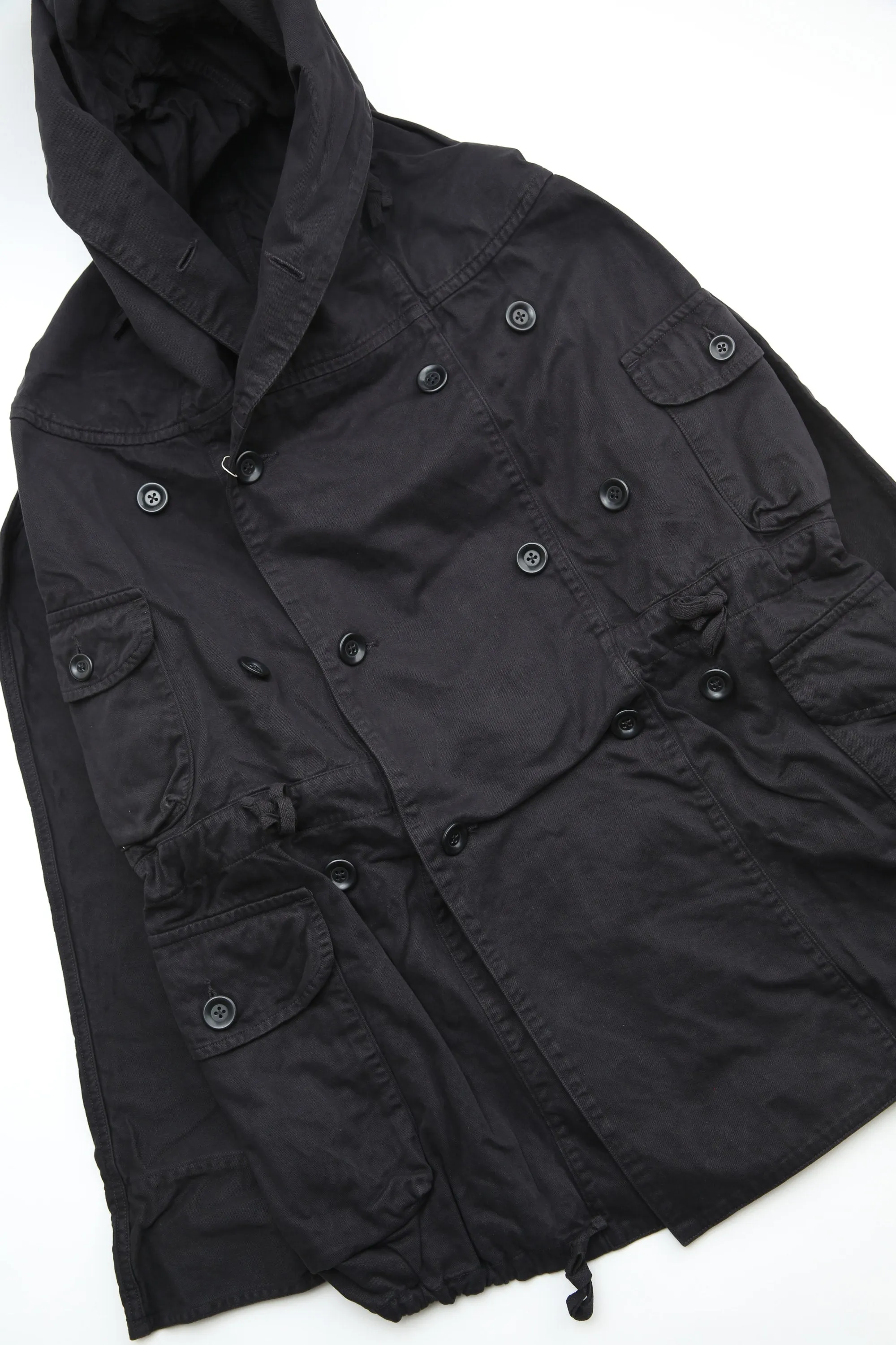 Kapital Katsuragi Cotton Ring Coat - Black