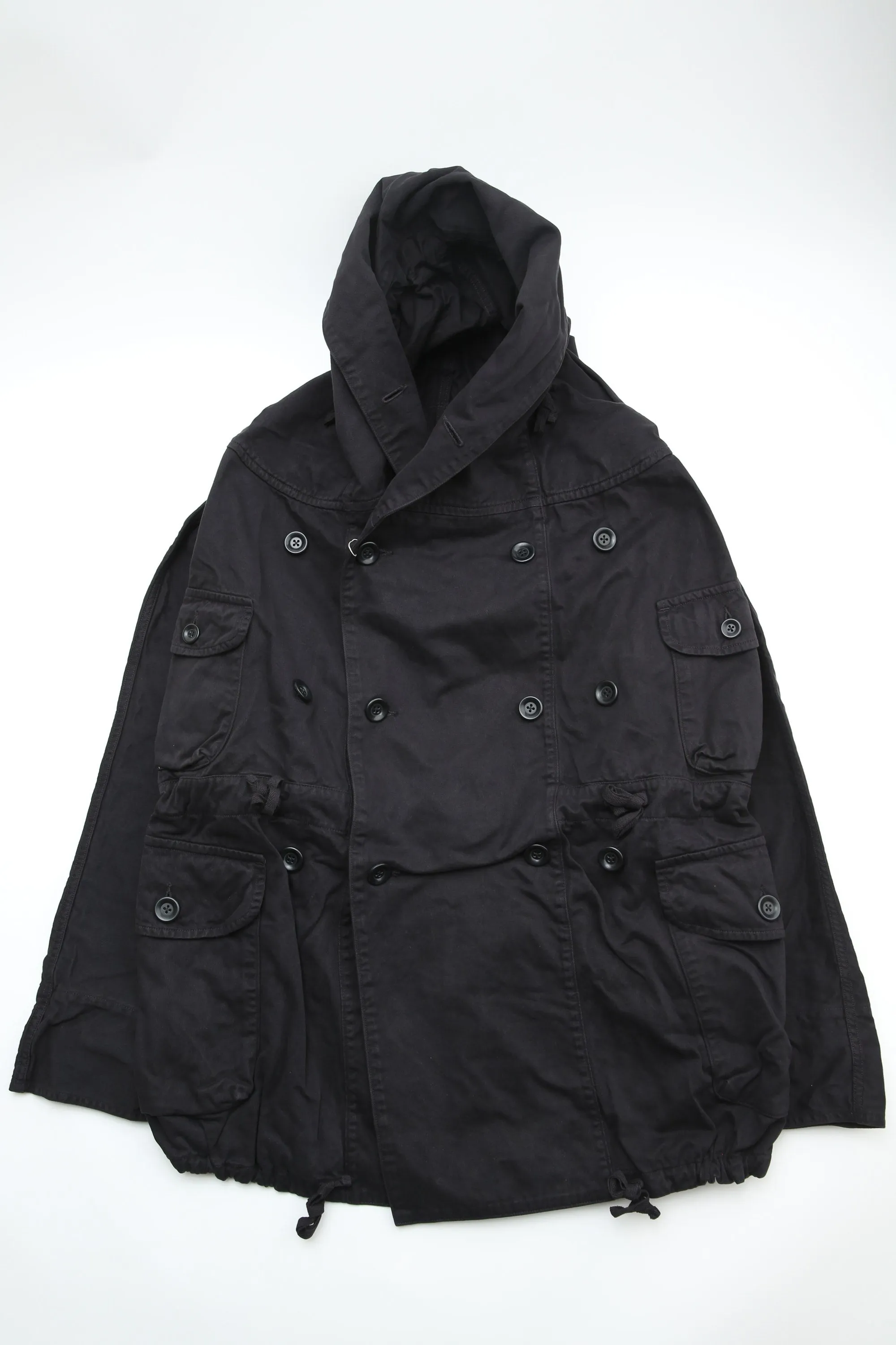 Kapital Katsuragi Cotton Ring Coat - Black