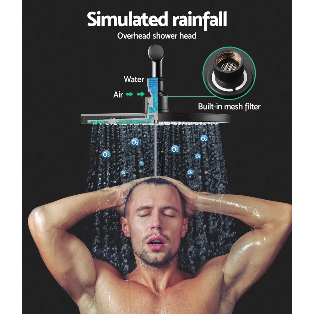 Matte Black High-Pressure Rain Shower Head Set - Cefito