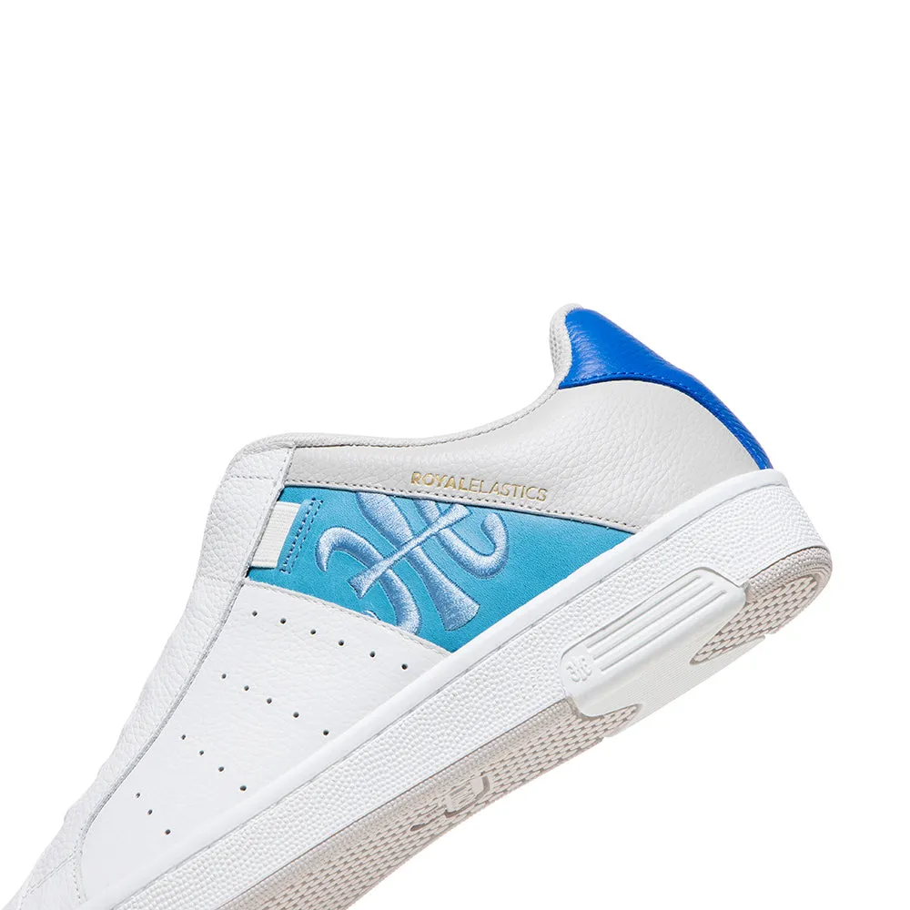 Men's Icon OG White Blue Logo Leather Sneakers 01932-058