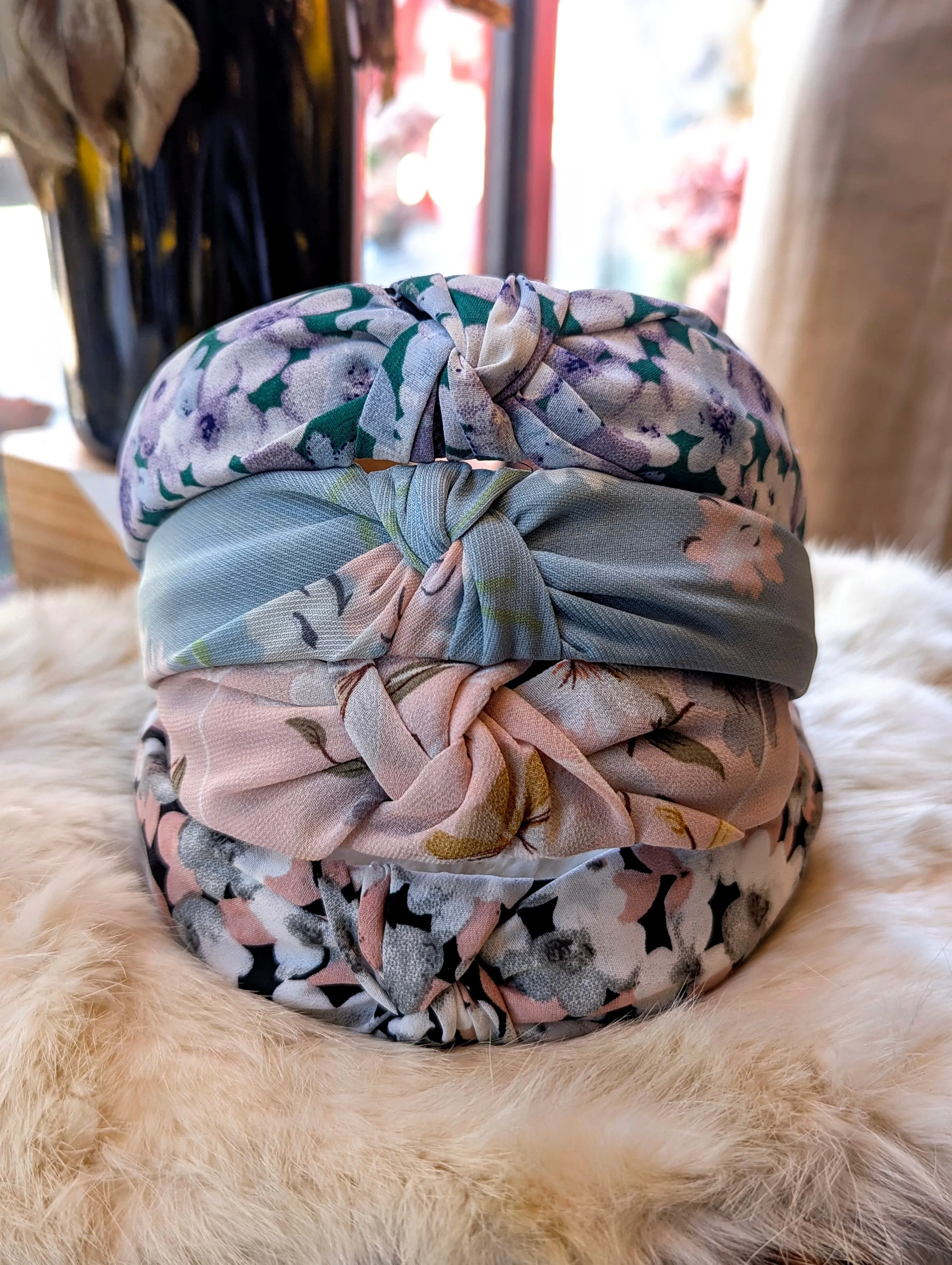 Nuance Floral Print Knot Headband | More Color Options