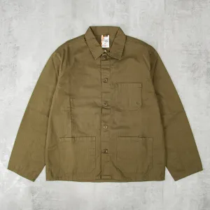 Nudie Buddy Herringbone Chore Jacket - Olive