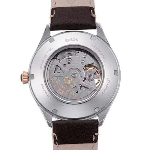 Orient Star Classic Semi Skeleton Men's Brown Watch RE-AT0201G00B