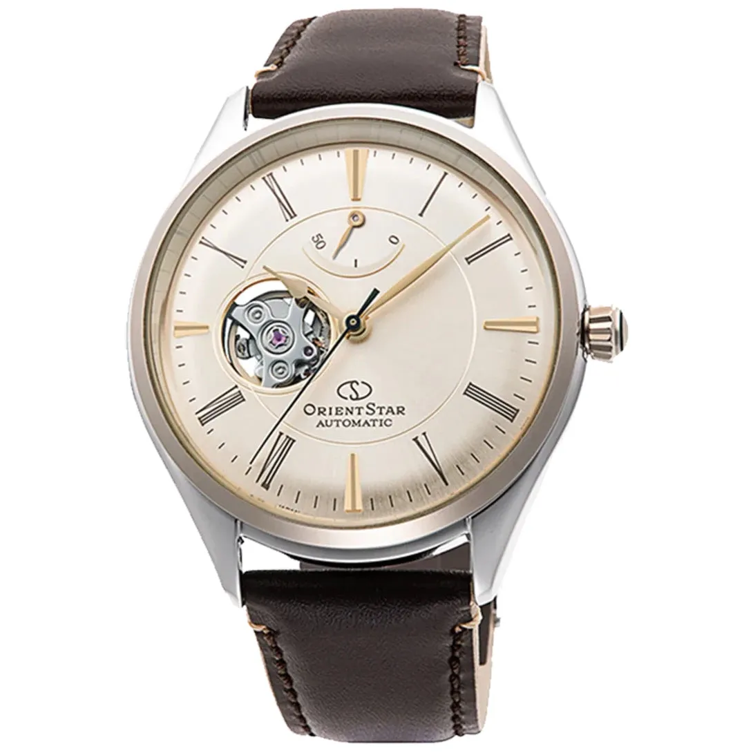 Orient Star Classic Semi Skeleton Men's Brown Watch RE-AT0201G00B