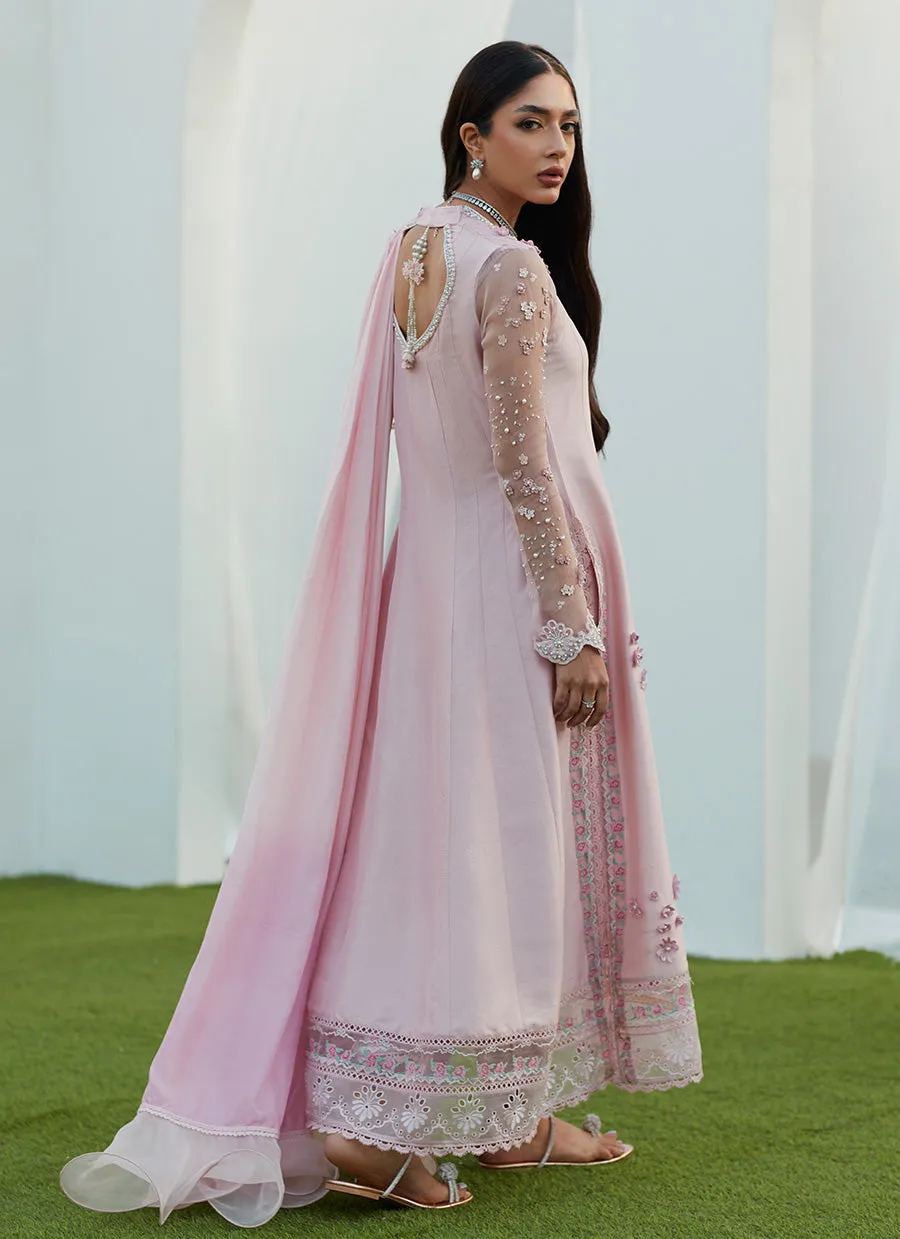 Pixie Pink Kalidaar and Draped Dupatta