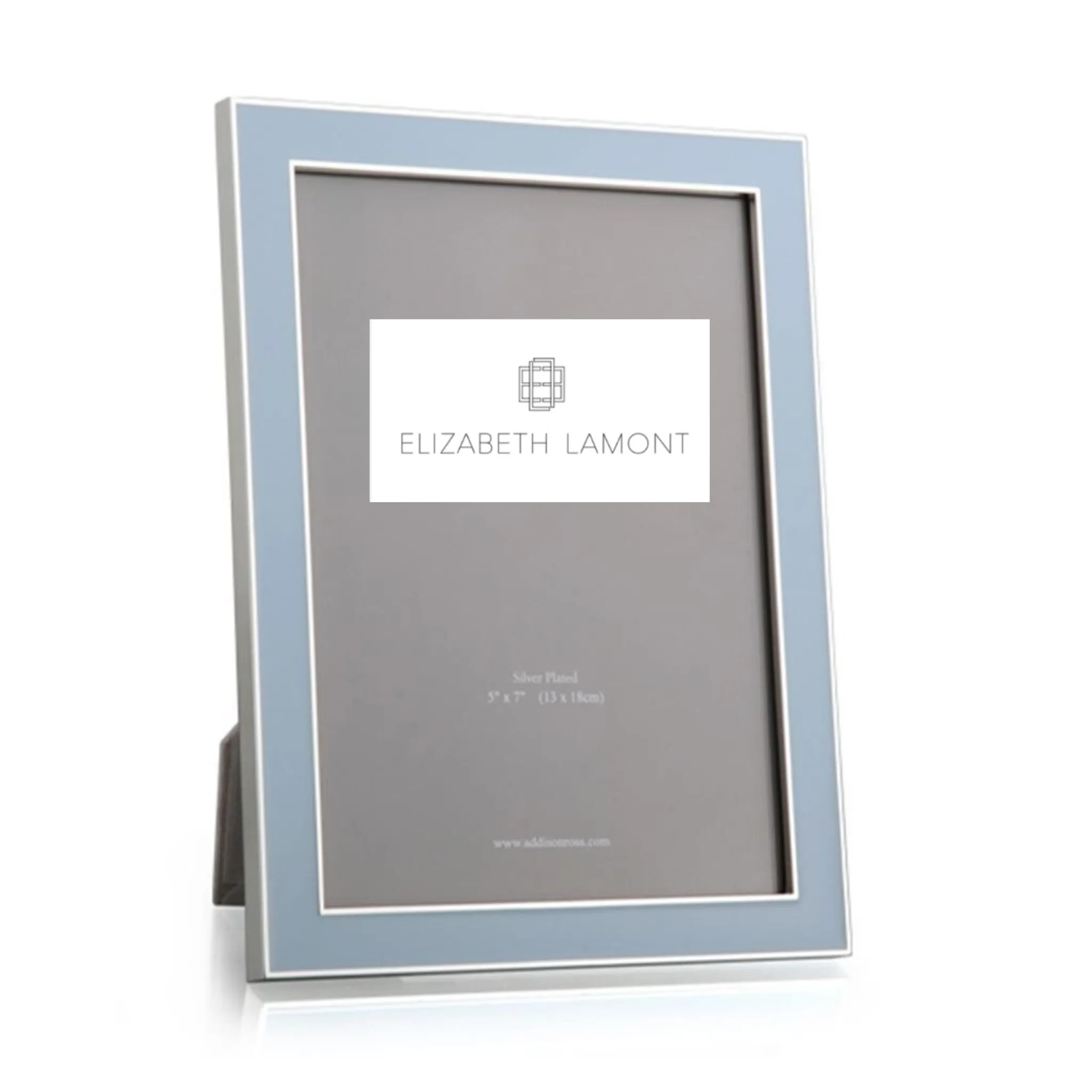 Powder Blue & Silver Enamel Picture Frame