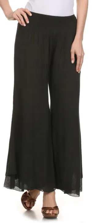 Sakkas Blaire Classic Flare Wide Leg Palazzo Beach Pant