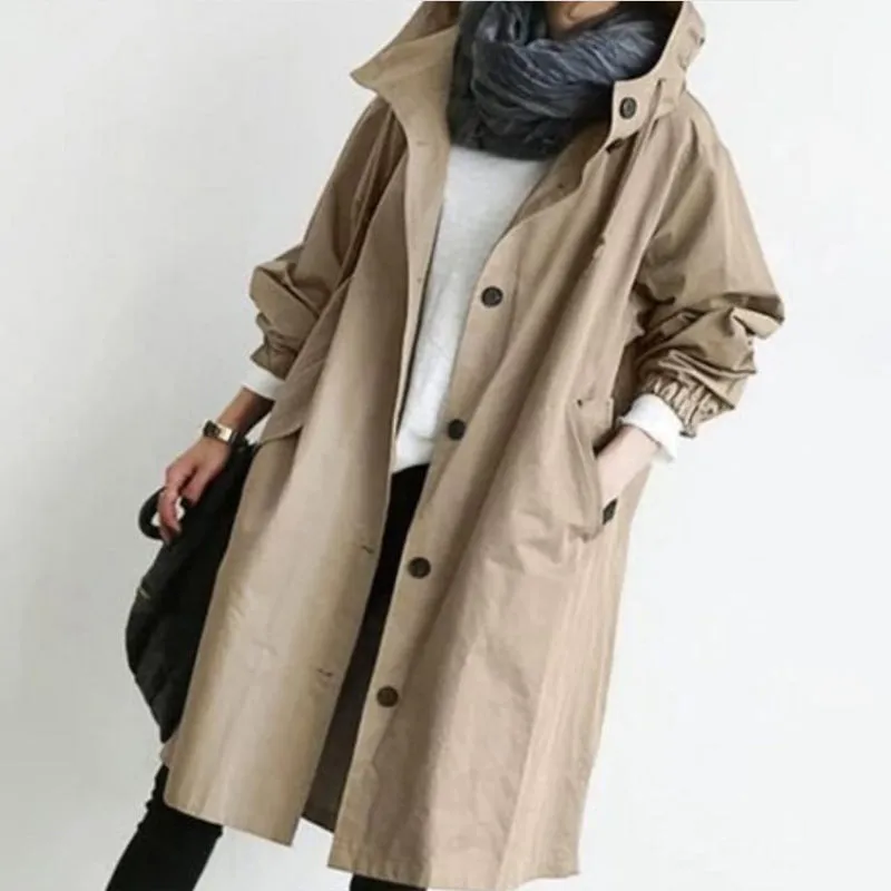 Temperament Waist Long Sleeve Coat