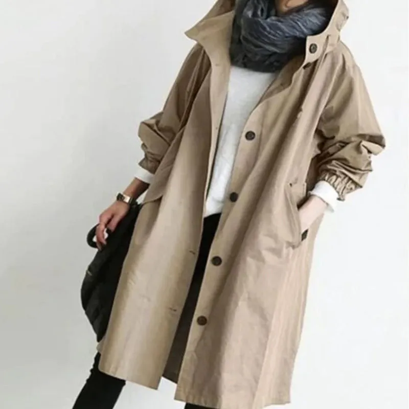 Temperament Waist Long Sleeve Coat