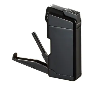 Visol Epirus Soft Flame Pipe Lighter - Black