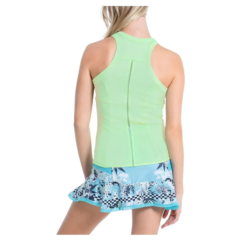 Women's One Love Rib Tennis Tank Keylime