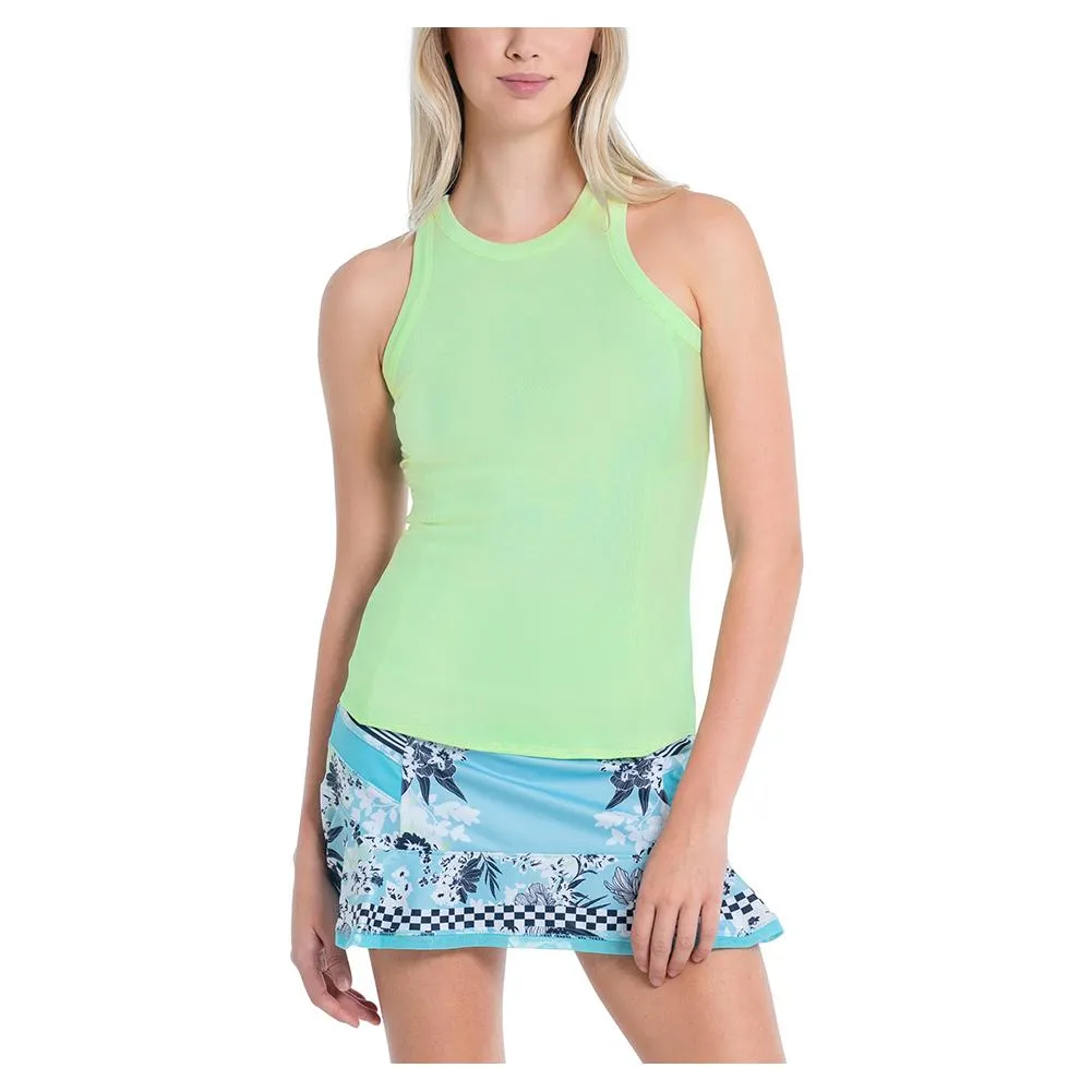 Women's One Love Rib Tennis Tank Keylime